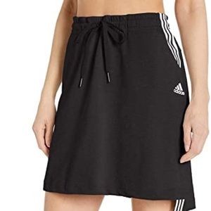 Black Adidas casual high wasted skirt.